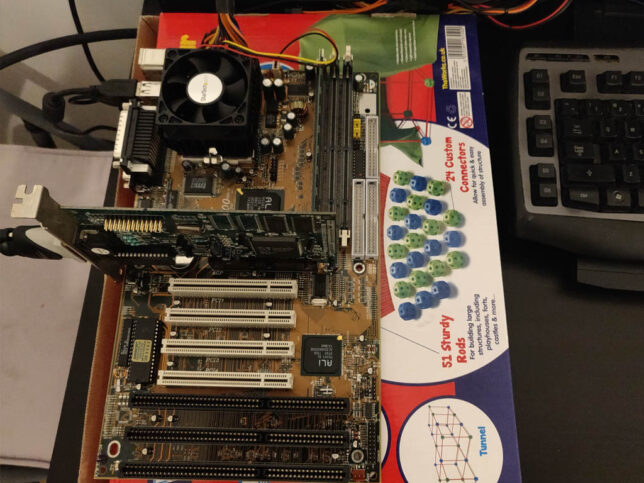 first bench test of the hardware.
