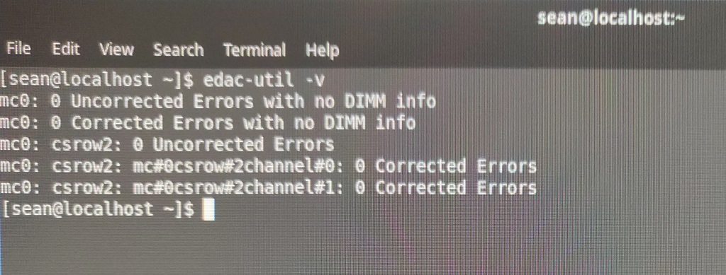 checking ECC support with edac-utils