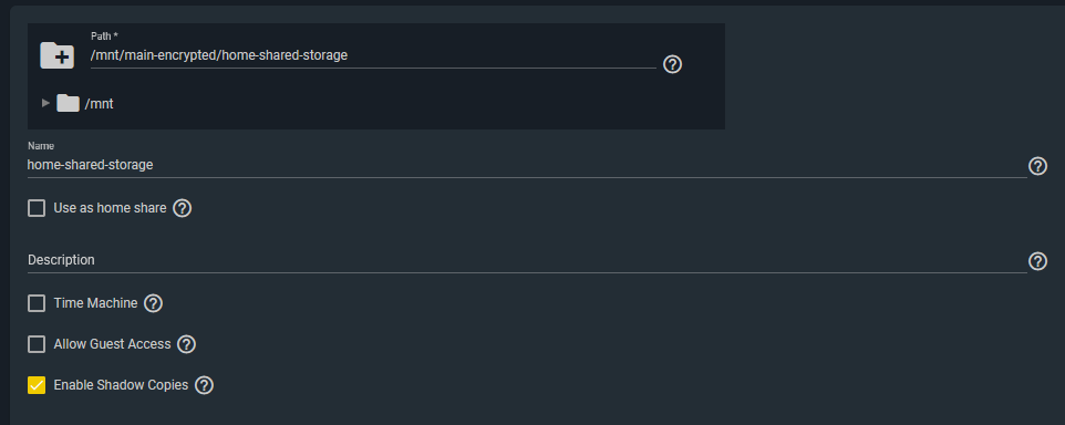 FreeNAS Windows SMB share