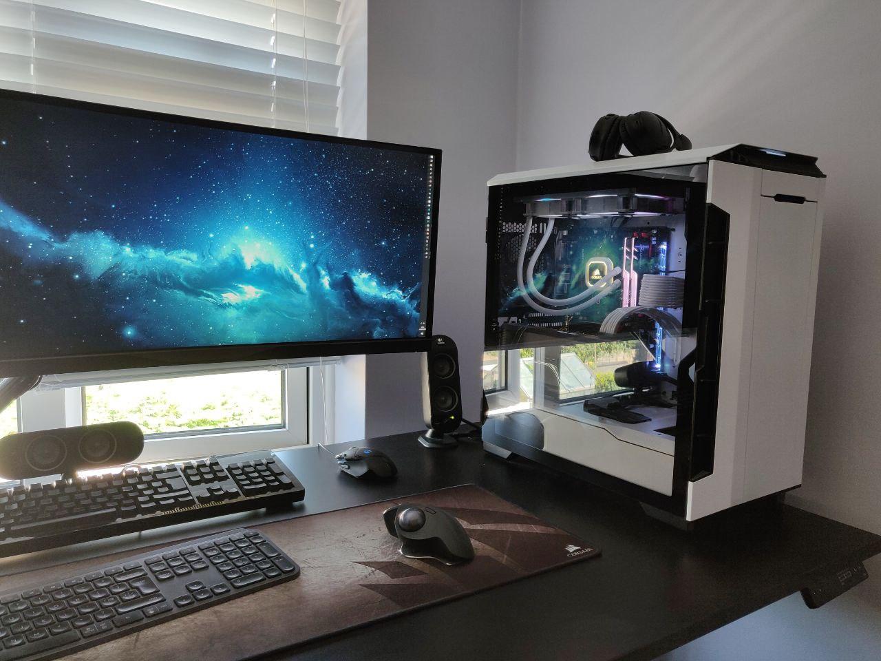 Jarvis standing desk and workspace configuration Shogan.tech