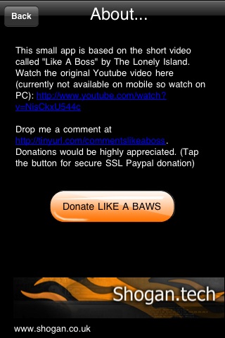 Like A Boss Iphone App Shogantech